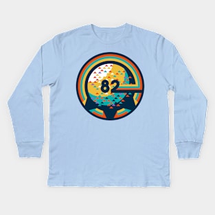 Spaceship 82 Kids Long Sleeve T-Shirt